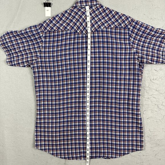 Authentic Western Youngbloods Button Front Cowboy Shirt Pearl Snaps Mens Size L - Picture 8 of 10